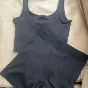 Women's black Intimate Set